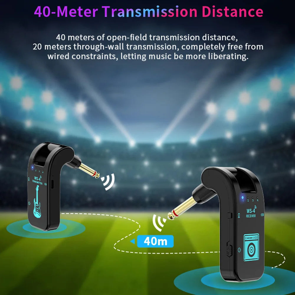 InsMazid 2.4GHz Wireless Guitar System for Stage & Studio