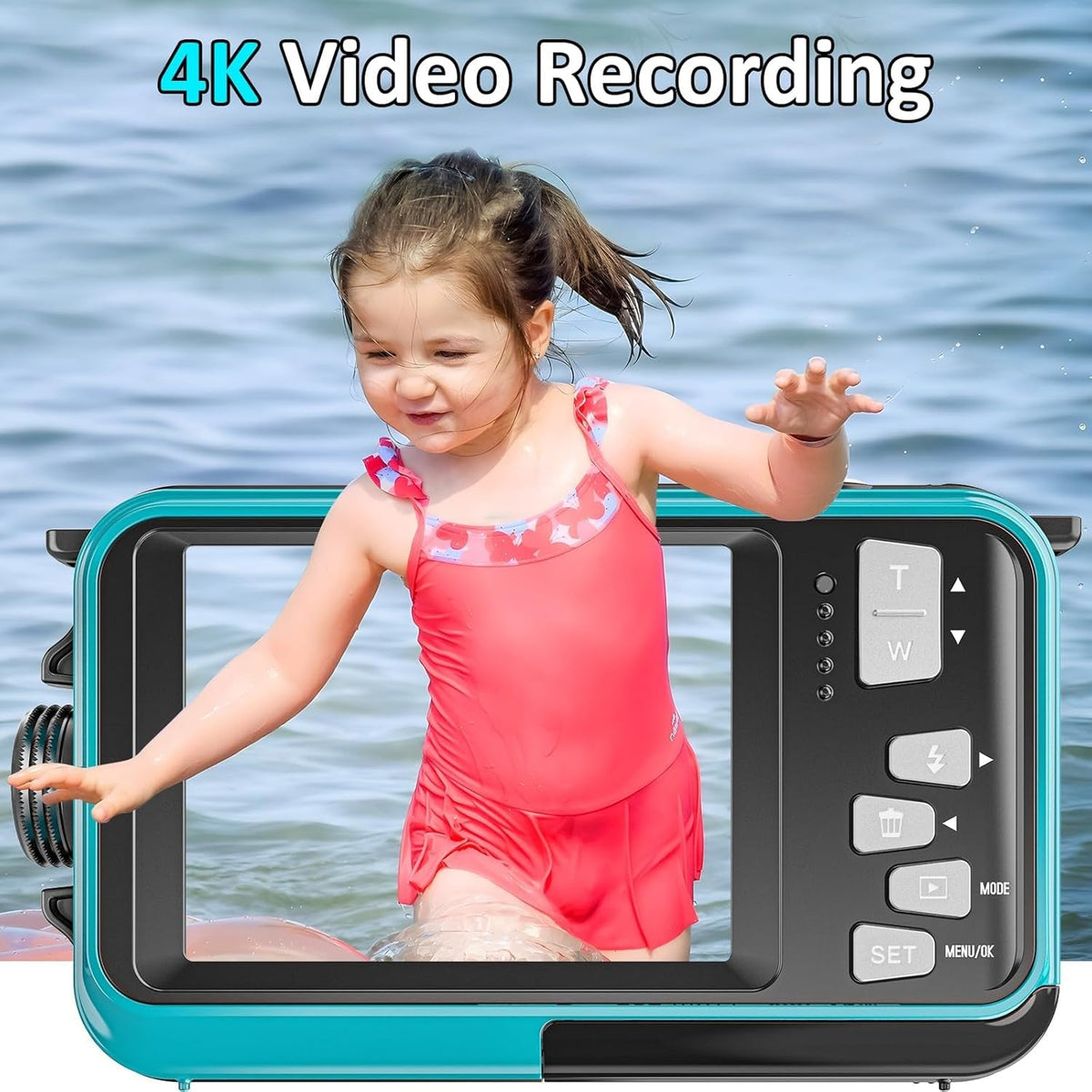 ShotCorix 4K UHD 56MP Dual Screen Waterproof Camera
