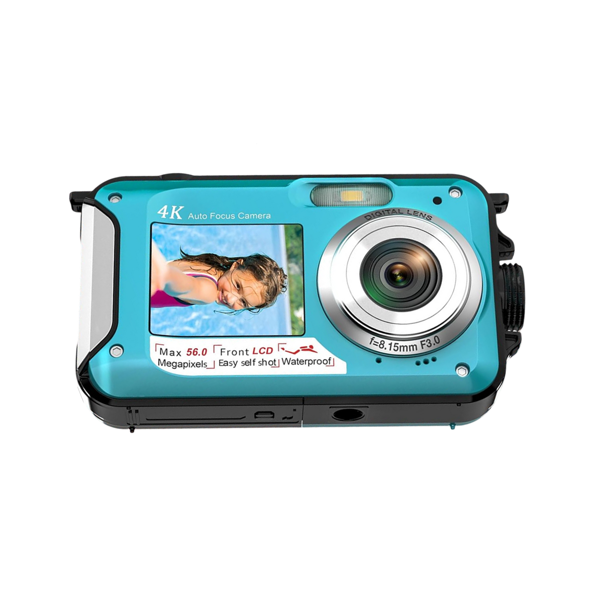 ShotCorix 4K UHD 56MP Dual Screen Waterproof Camera