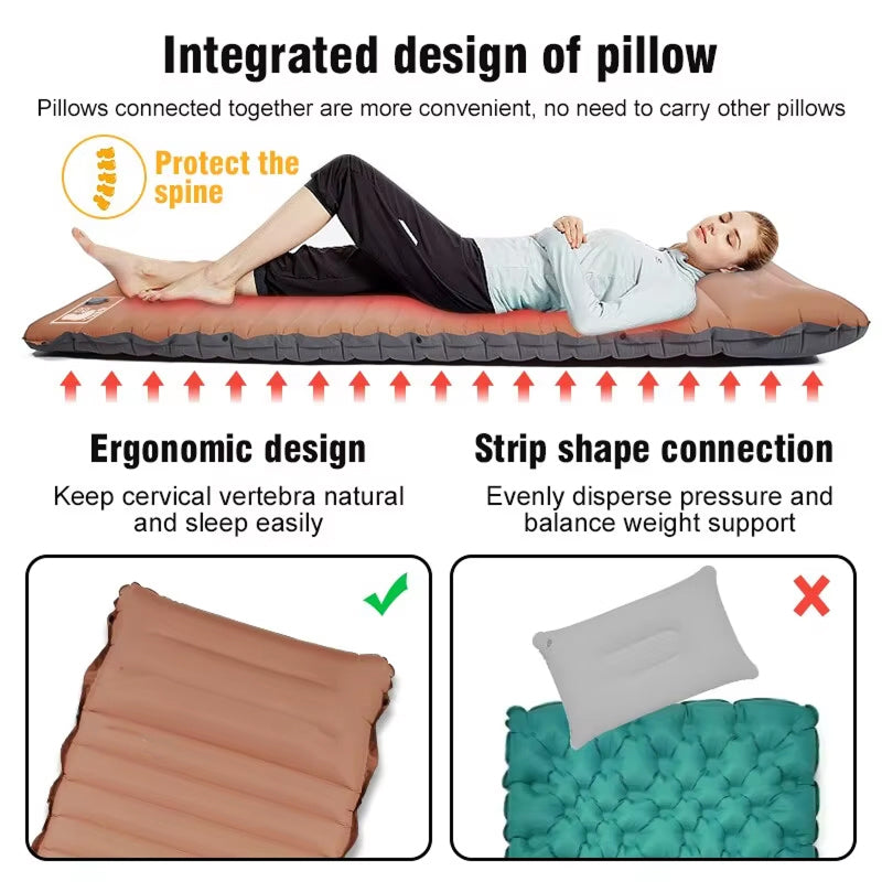 CapixMat Camping Mattress with 10cm Thick Substantial Cushioning