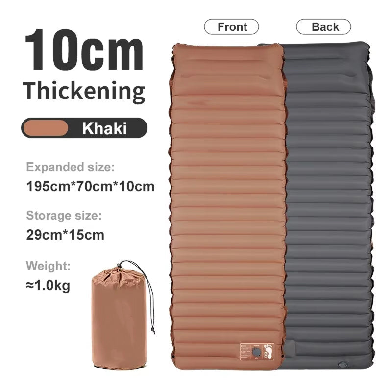 CapixMat Camping Mattress with 10cm Thick Substantial Cushioning