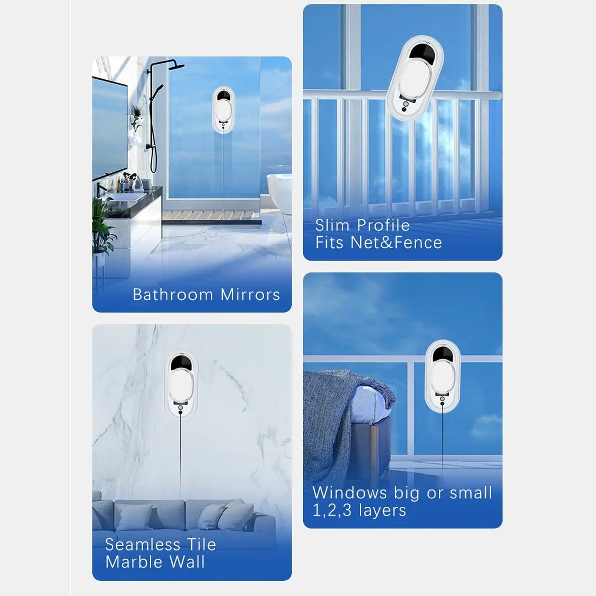 RelleBont Automatic Window Cleaning Robot with AI Navigation