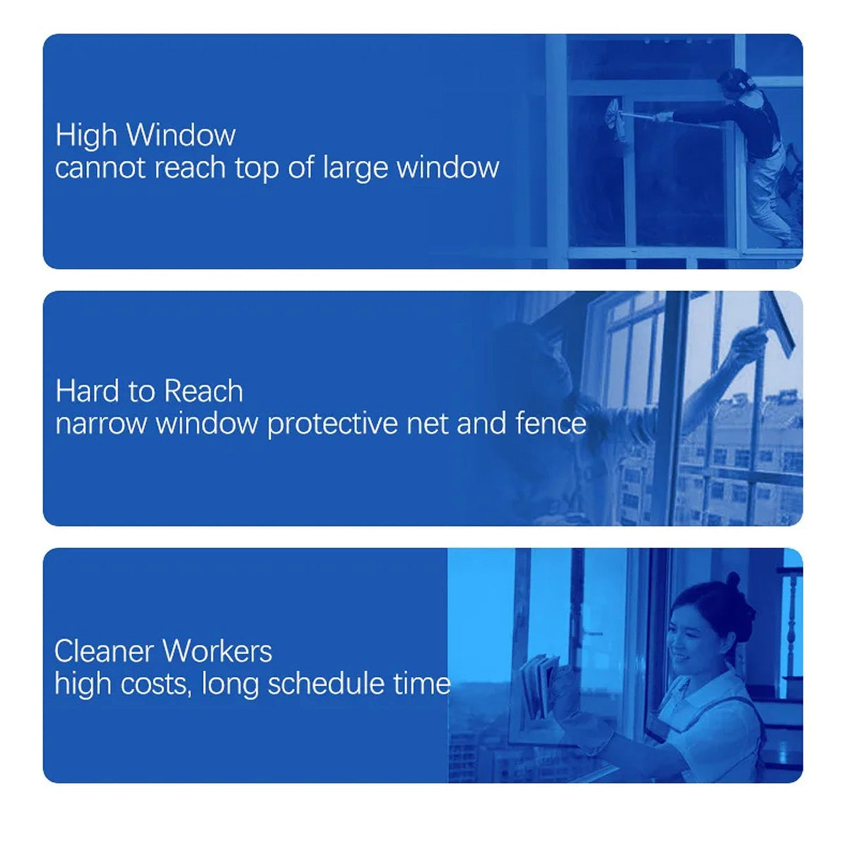 RelleBont Automatic Window Cleaning Robot with AI Navigation