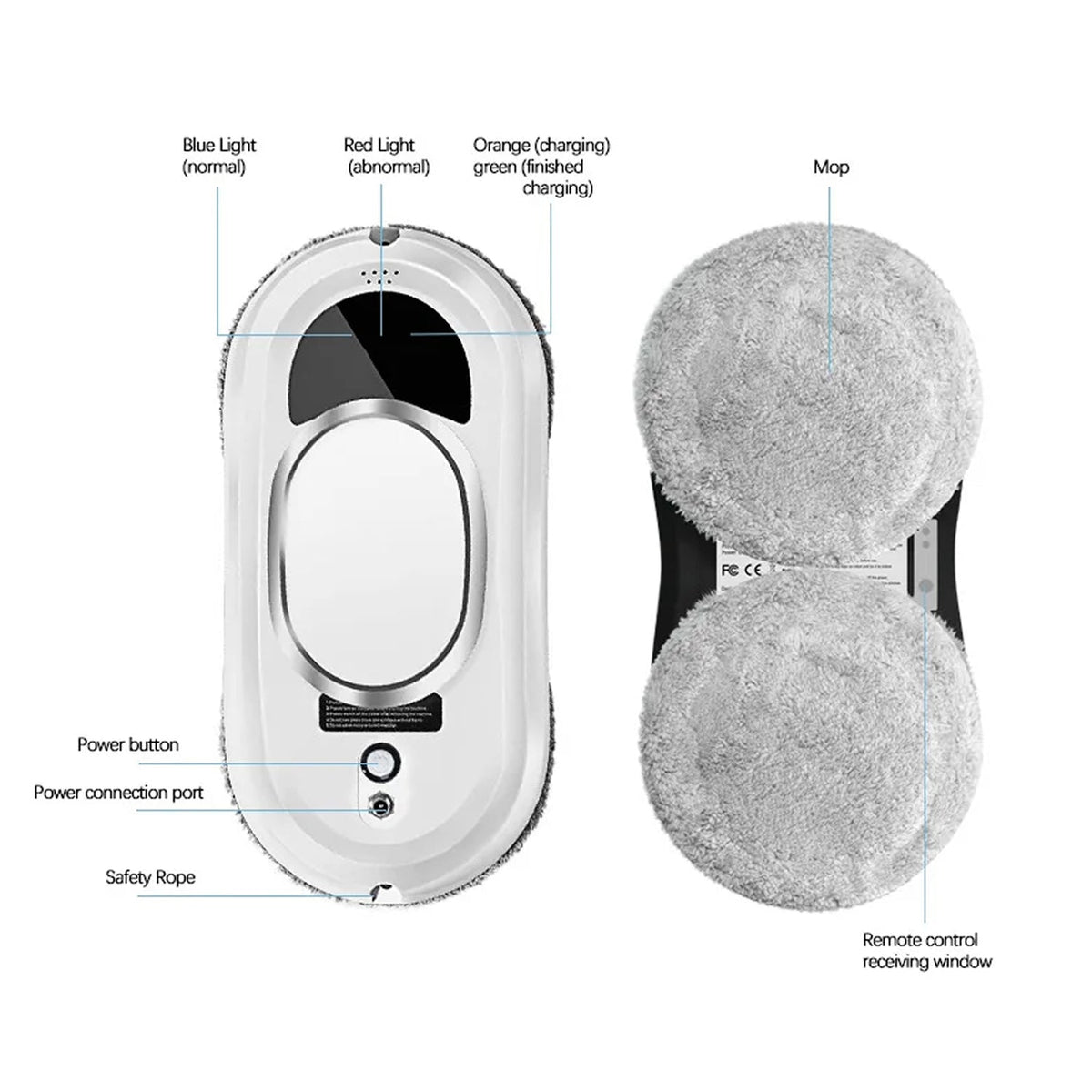 RelleBont Automatic Window Cleaning Robot with AI Navigation