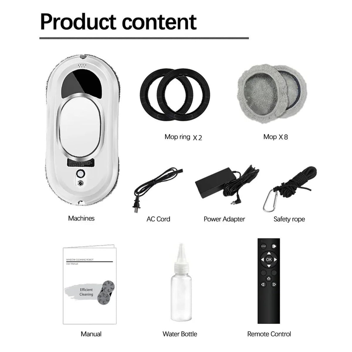 RelleBont Automatic Window Cleaning Robot with AI Navigation