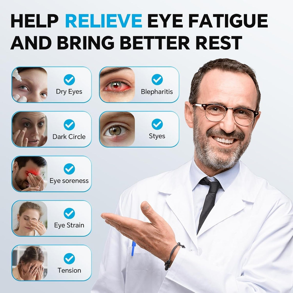 DrixHetiv Graphene Heated Eye Mask for Dry Eye Relief