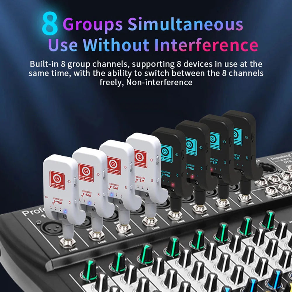 InsMazid 2.4GHz Wireless Guitar System for Stage & Studio