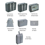 ElyVoile 7-Piece Travel Packing Cubes & Hanging Wash Bag