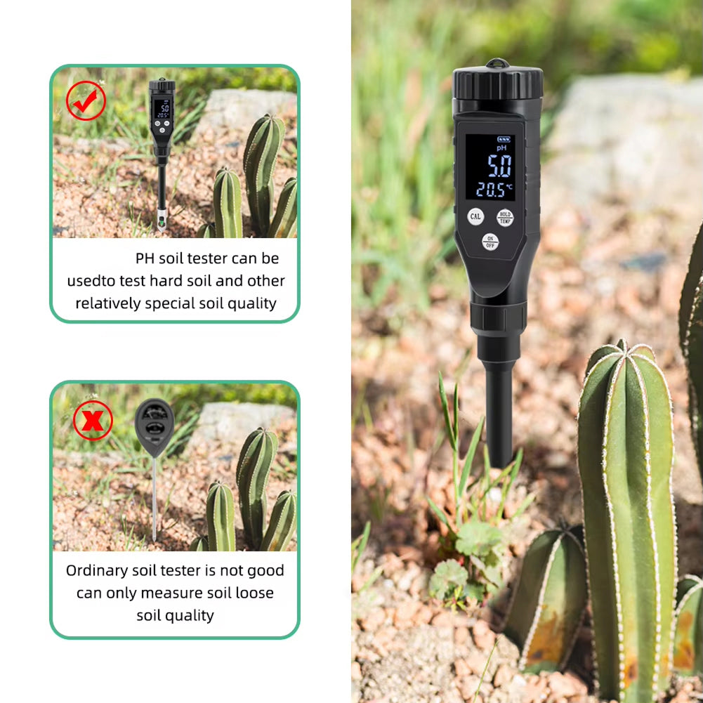 FonaWise Bluetooth Soil pH Meter ±0.1 Accuracy Lab-Grade