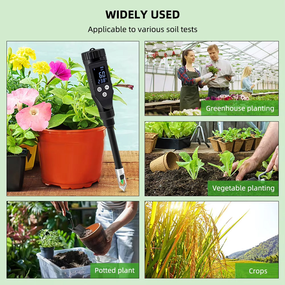 FonaWise Bluetooth Soil pH Meter Lab-Grade Accuracy