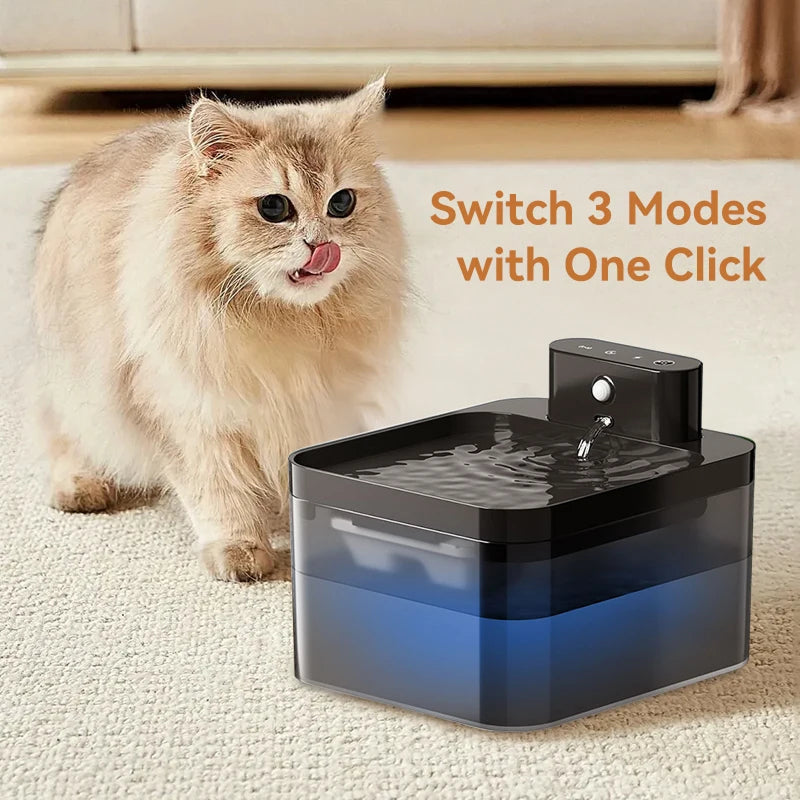 FotivCat cordless cat water fountain motion sensor pet fountain