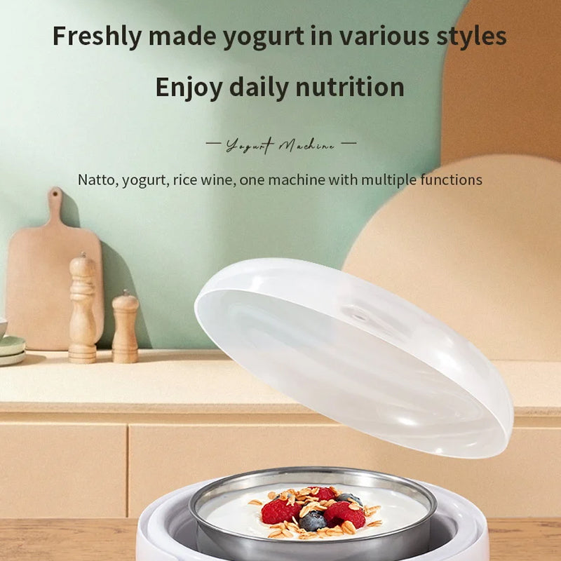 FresDaci 3-in-1 Automatic Yogurt, Natto & Rice Wine Fermentation Machine