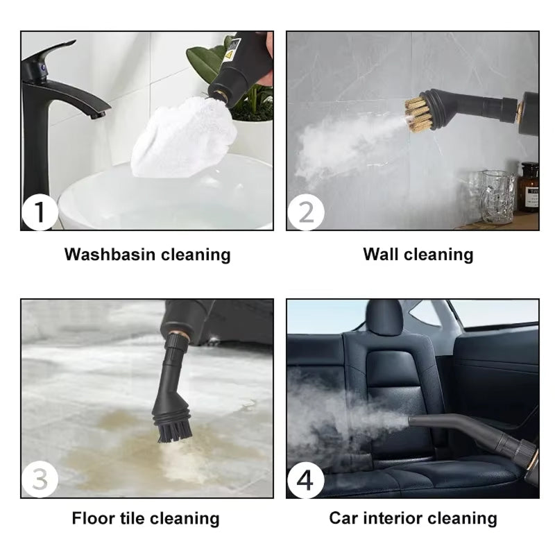 Gleamixu 2500W Steam Floor Cleaner - Chemical-Free Sanitisation