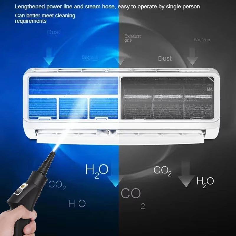 Gleamixu 2500W Steam Floor Cleaner - Chemical-Free Sanitisation