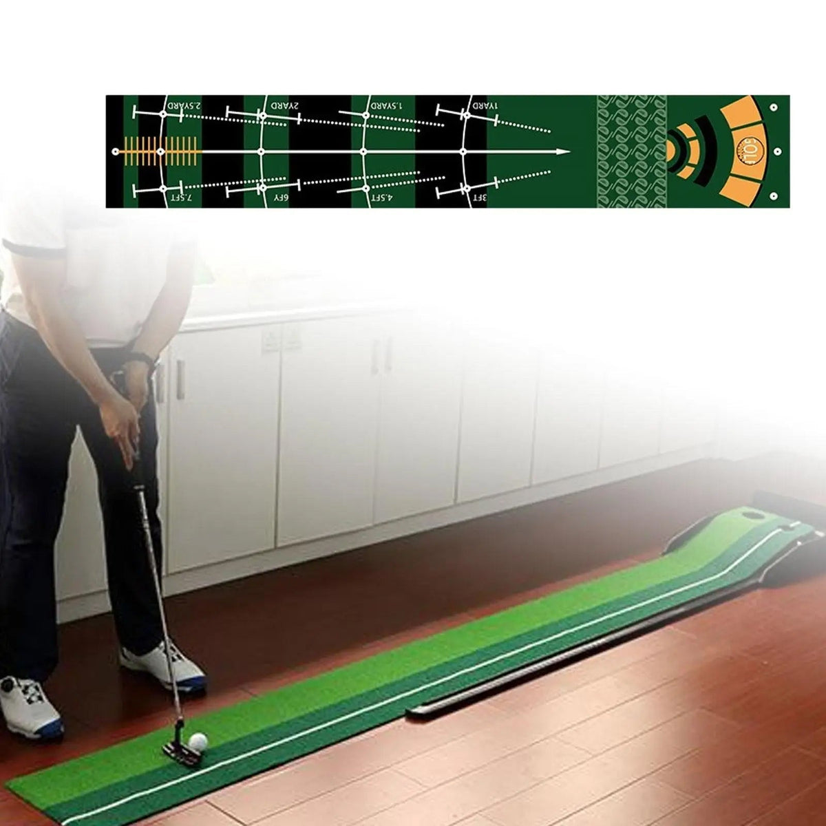 GolfMatix Professional Home Putting Mat with Alignment