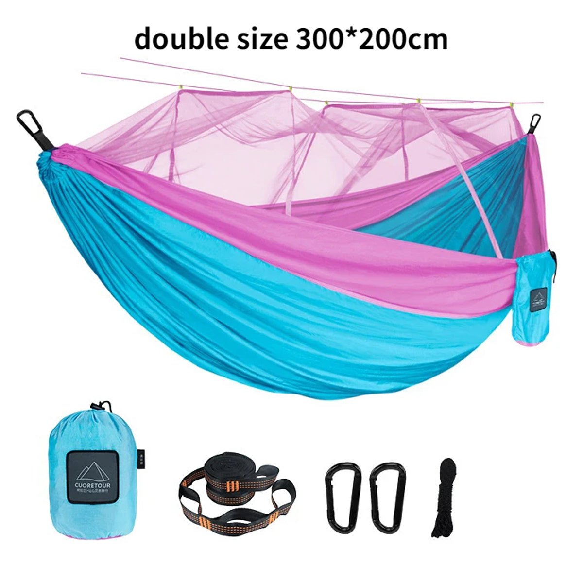 HamoxCix Camping Hammock with Mosquito Net