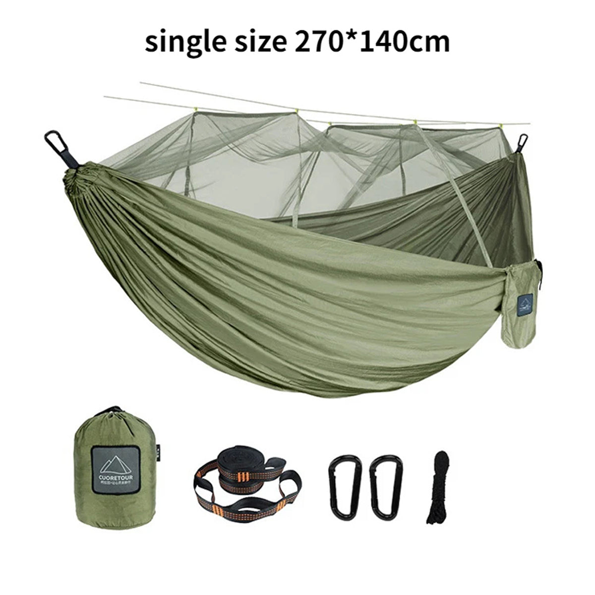 HamoxCix Camping Hammock with Mosquito Net