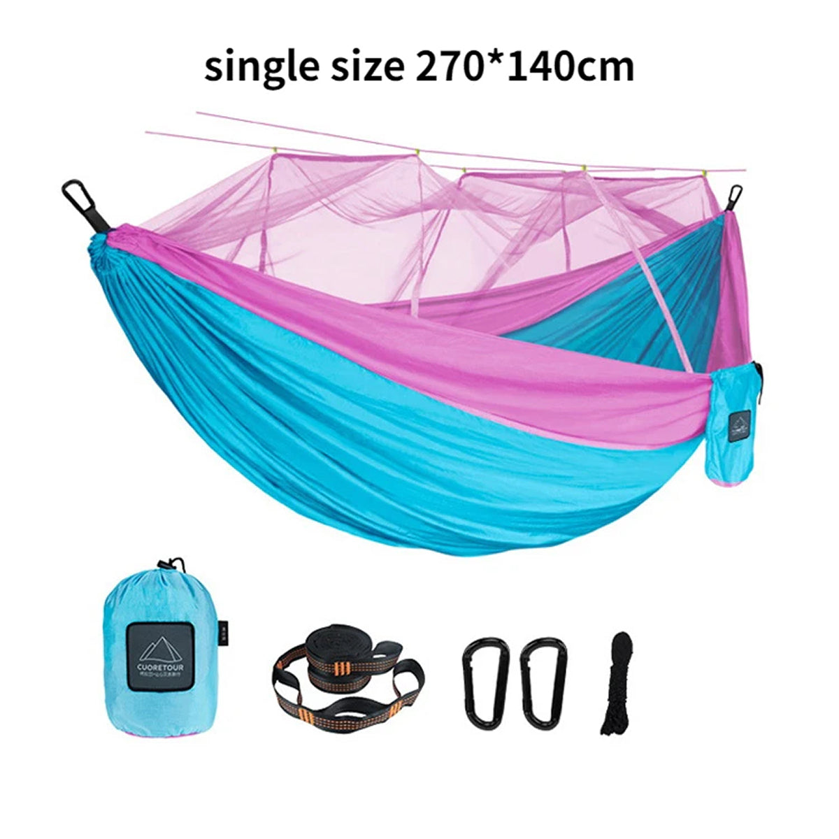 HamoxCix Camping Hammock with Mosquito Net