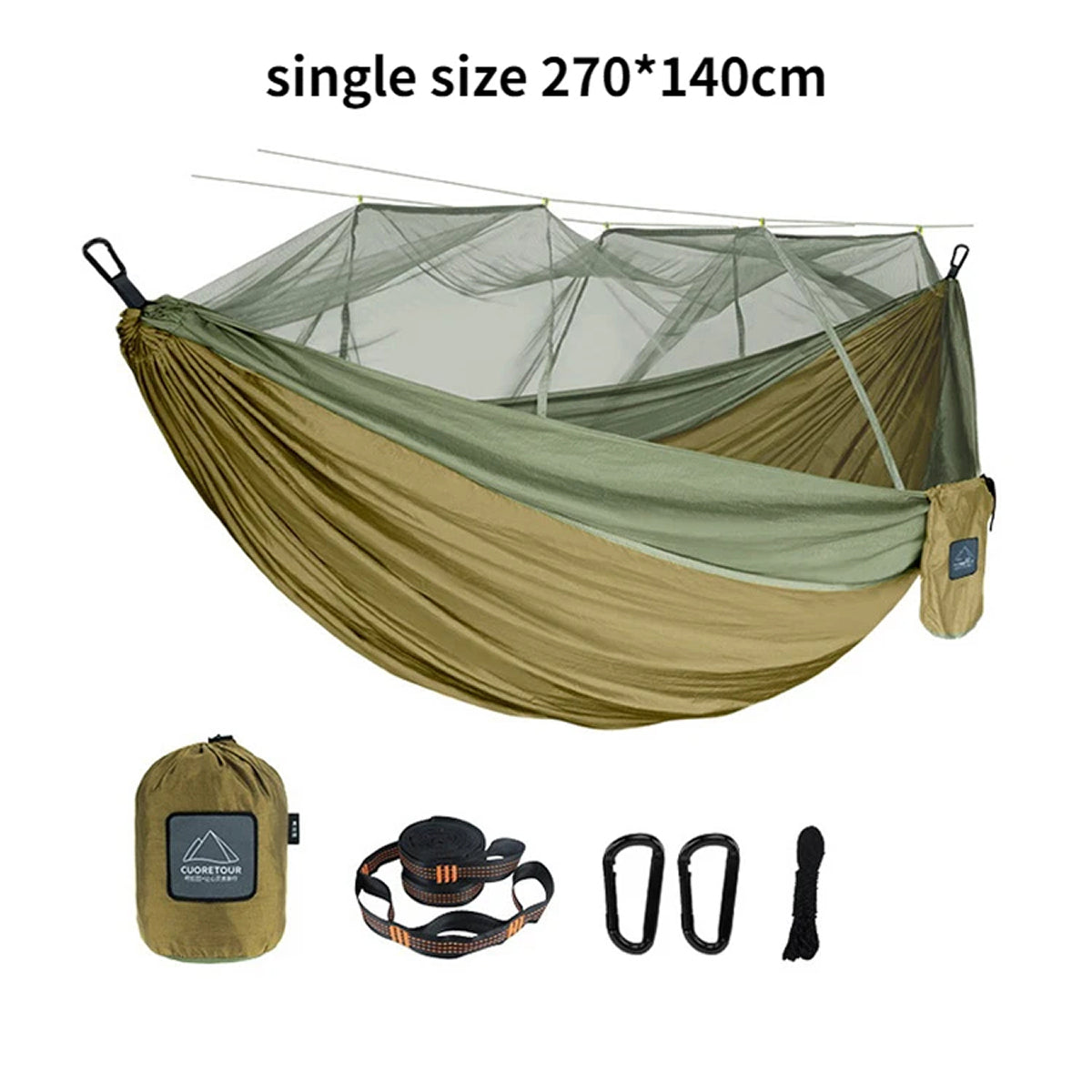 HamoxCix Camping Hammock with Mosquito Net
