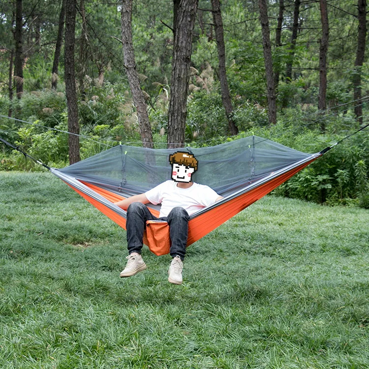 HamoxCix Camping Hammock with Mosquito Net