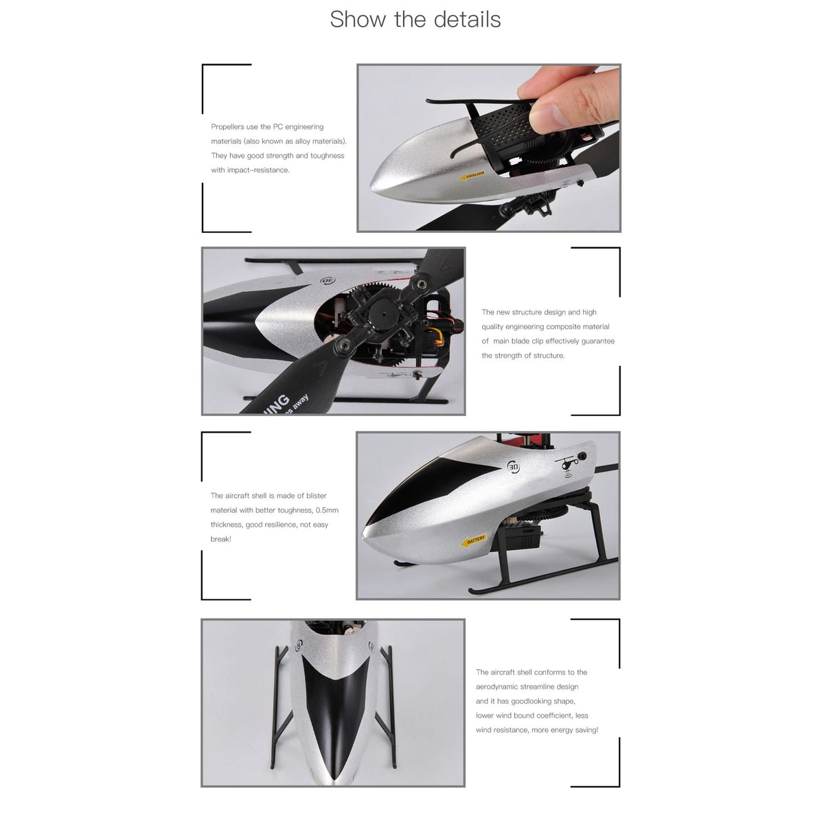 HeliNovax Stable Flight RC Helicopter with 6-Axis Gyro