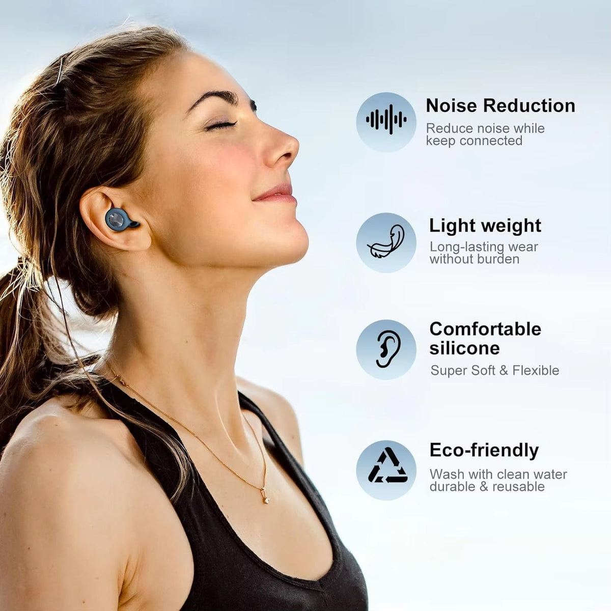 HushNixi Noise Reduction Earplugs for Sleeping & Snoring