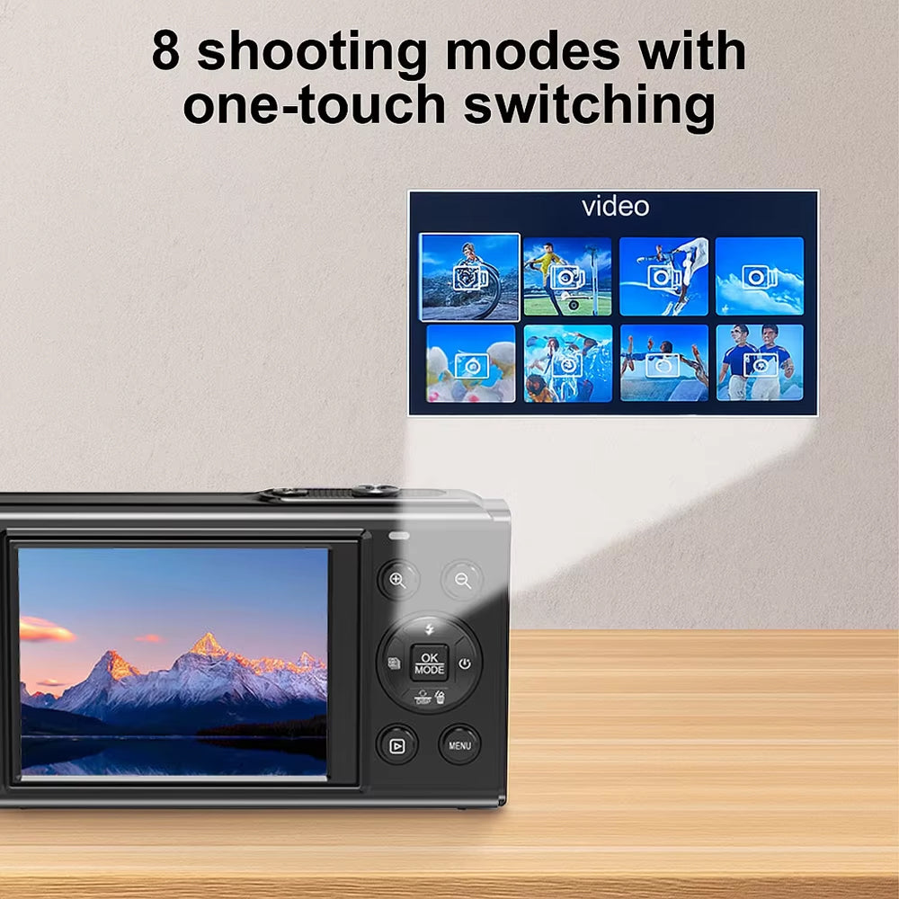 JixinCam 5K 80MP Digital Camera for Vlogging