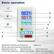 LideAlax Portable Geiger Counter Radiation Dosimeter