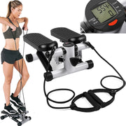 LitePreti Portable Mini Stepper with Resistance Bands & LCD Monitor