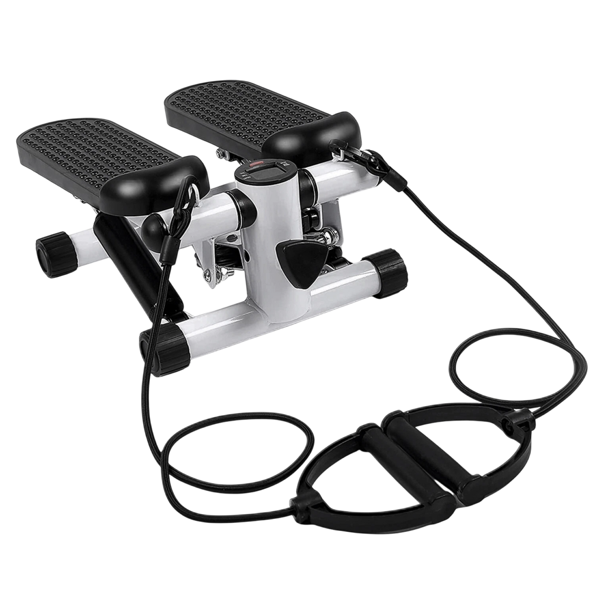 LitePreti Portable Mini Stepper with Resistance Bands & LCD Monitor
