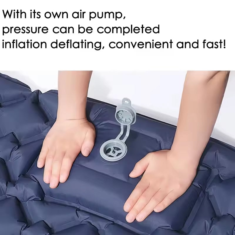 MatpiVat Double Camping Mattress | Built-in Foot Pump Air Bed