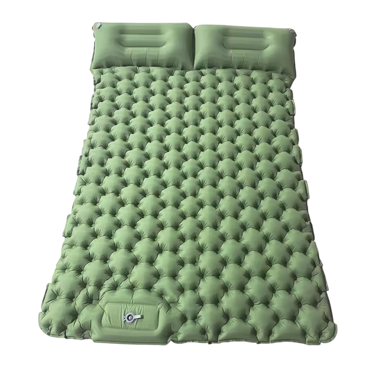 MatpiVat Double Camping Mattress | Built-in Foot Pump Air Bed