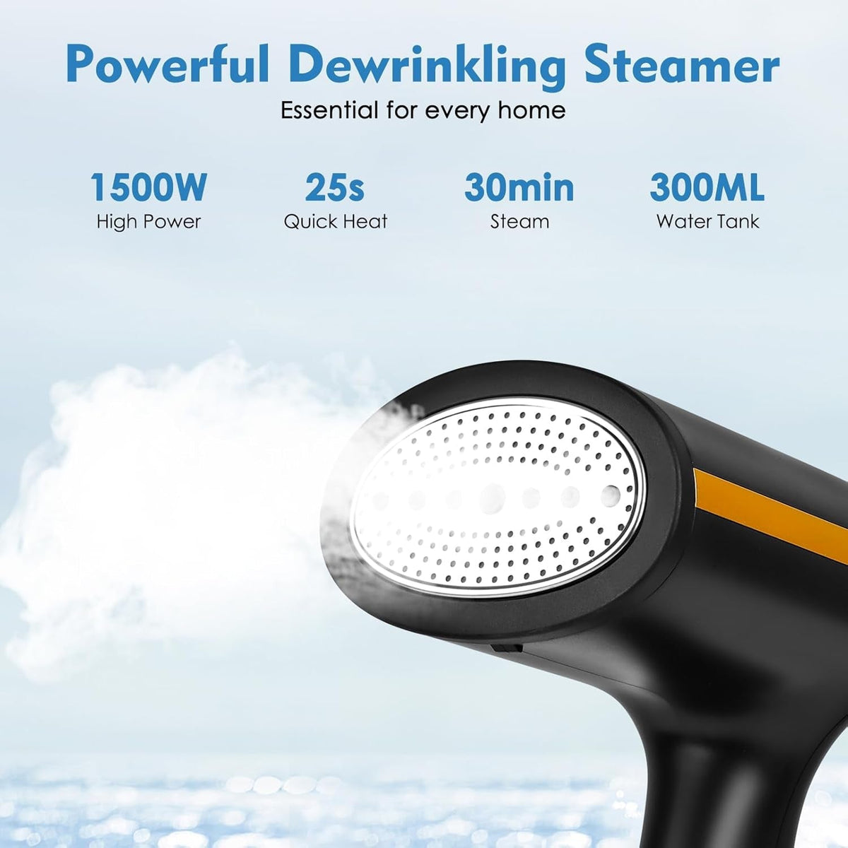 MaxGavic 1500W Handheld Clothes Steamer 25s Heat-Up