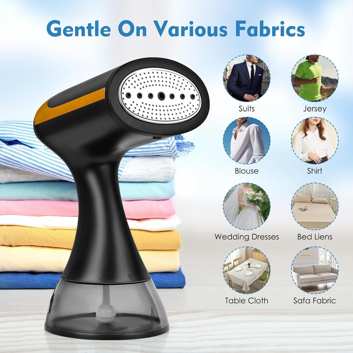 MaxGavic 1500W Handheld Clothes Steamer 25s Heat-Up