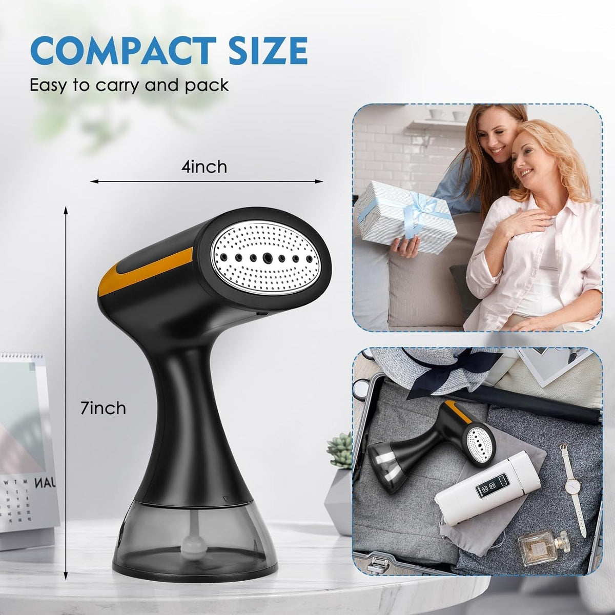 MaxGavic 1500W Handheld Clothes Steamer 25s Heat-Up