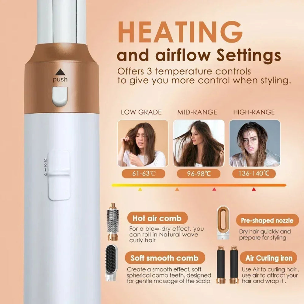 NeiCorib 5-in-1 Blow Dryer Brush and Hair Stylist