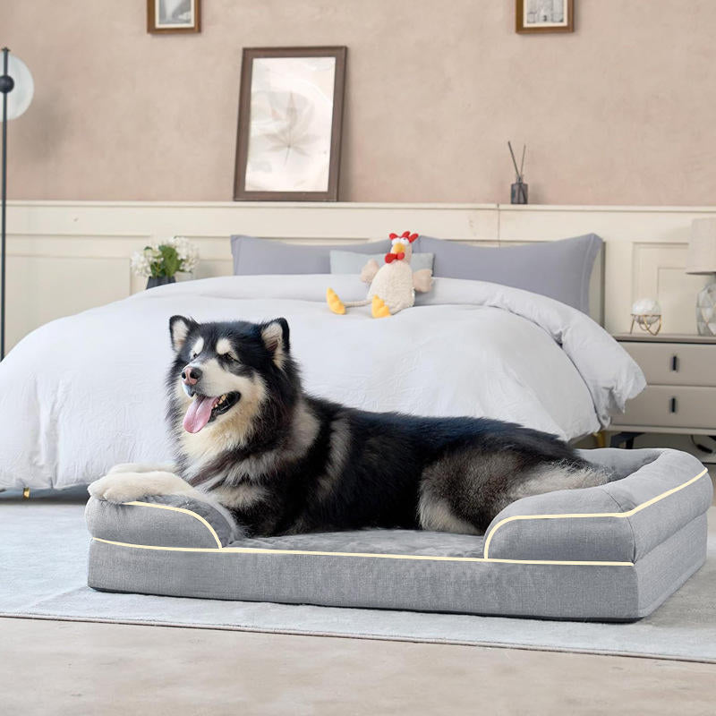 PawComfi Orthopaedic Memory Foam Dog Bed with Waterproof Liner