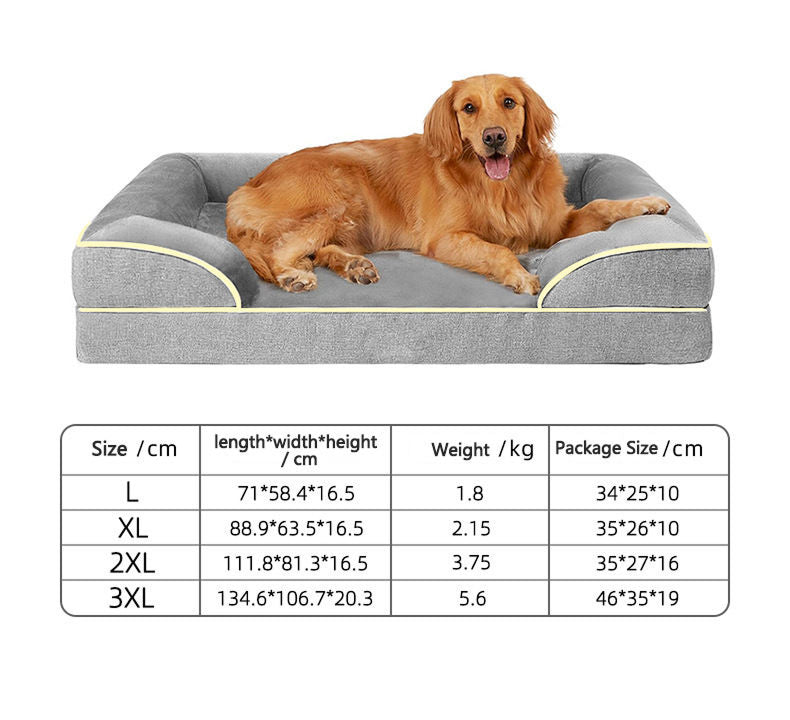 PawComfi Orthopaedic Memory Foam Dog Bed with Waterproof Liner