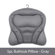 PilivKaxi Ergonomic Bath Pillow with Neck & Back Support