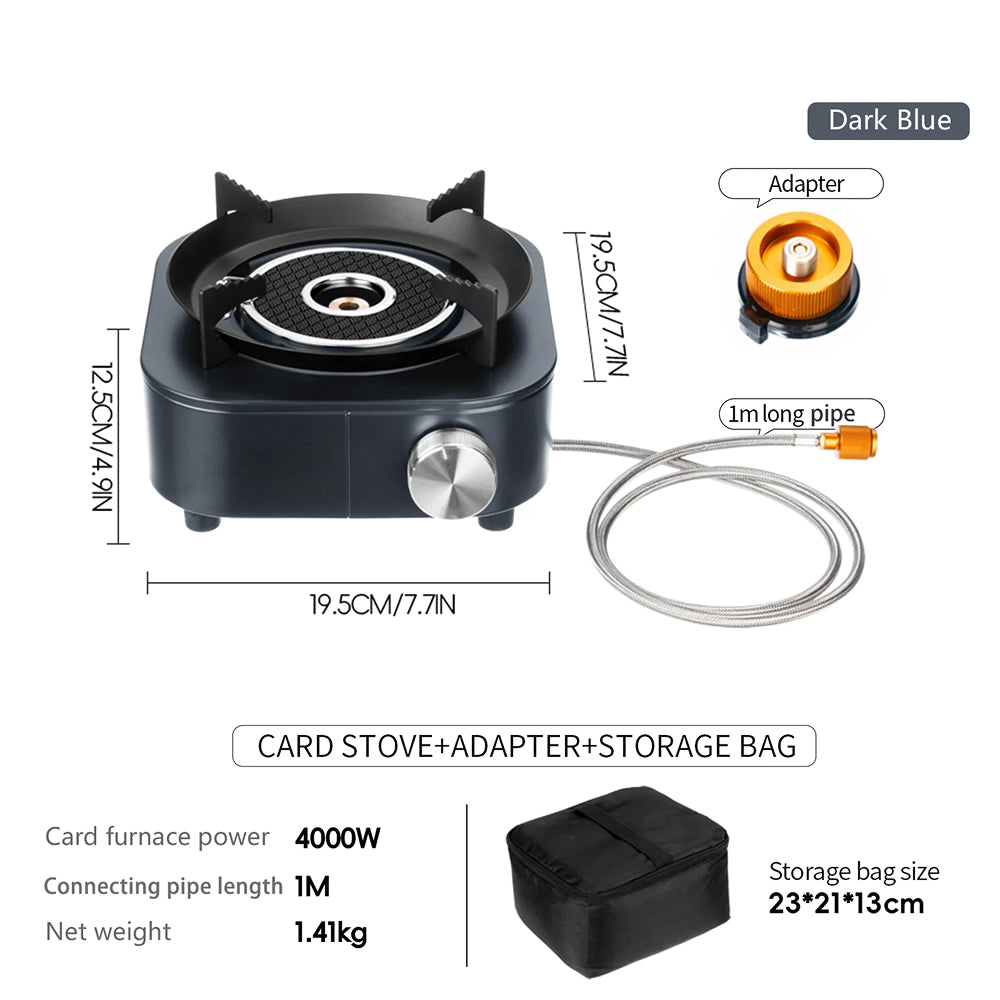 PotixGax 4000W Portable Gas Stove – Dual-Mode Burner, Safety Separated Tank & Indoor-Safe Design