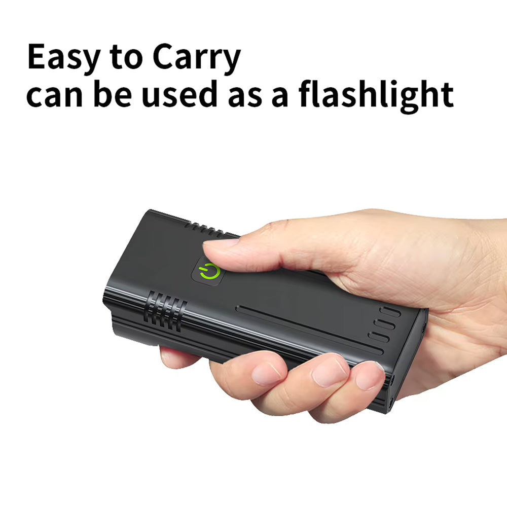 PumiLoci Rechargeable Bike Light with Power Bank & 10000mAh Battery