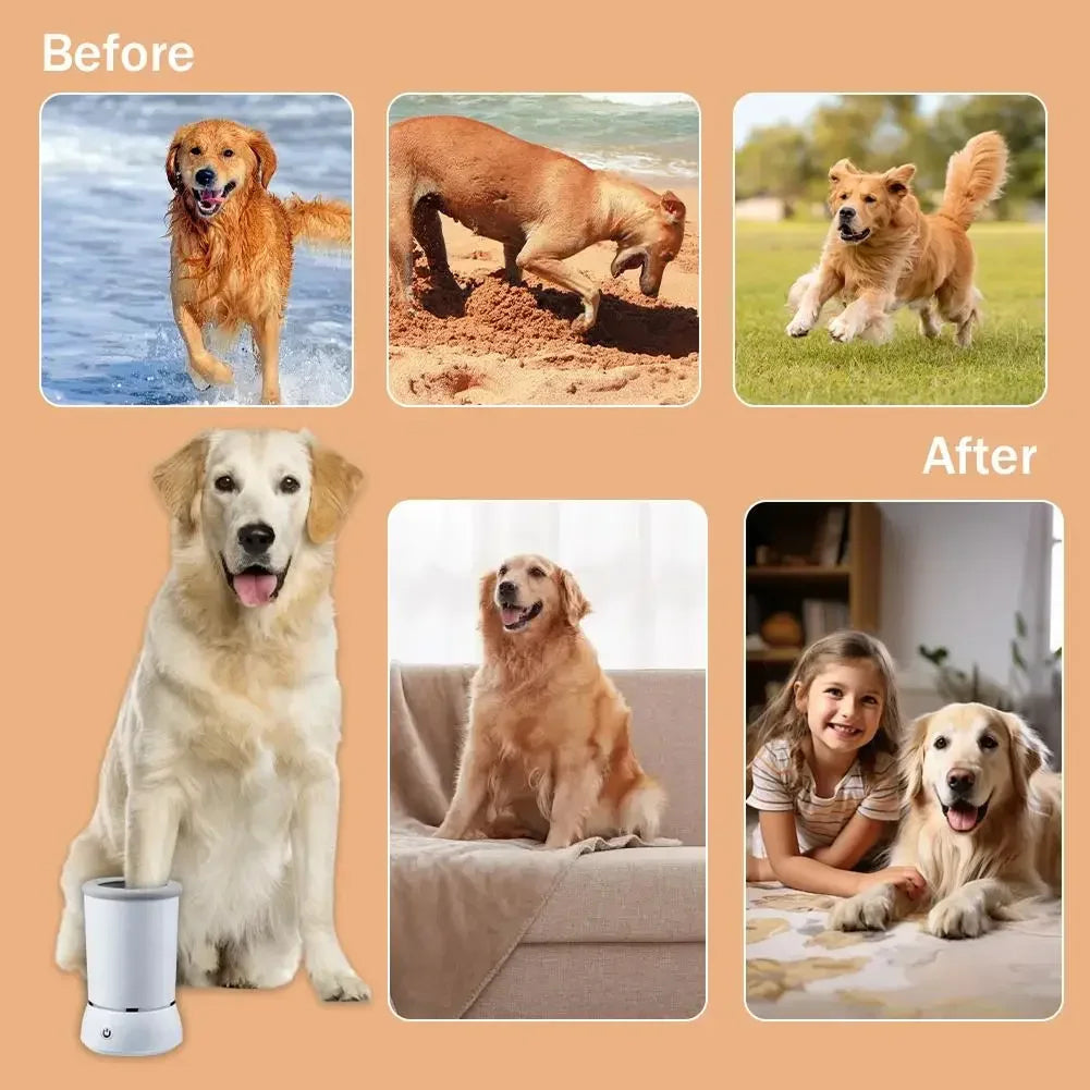 RavyStil Automatic Dog Paw Cleaner for Muddy Paws