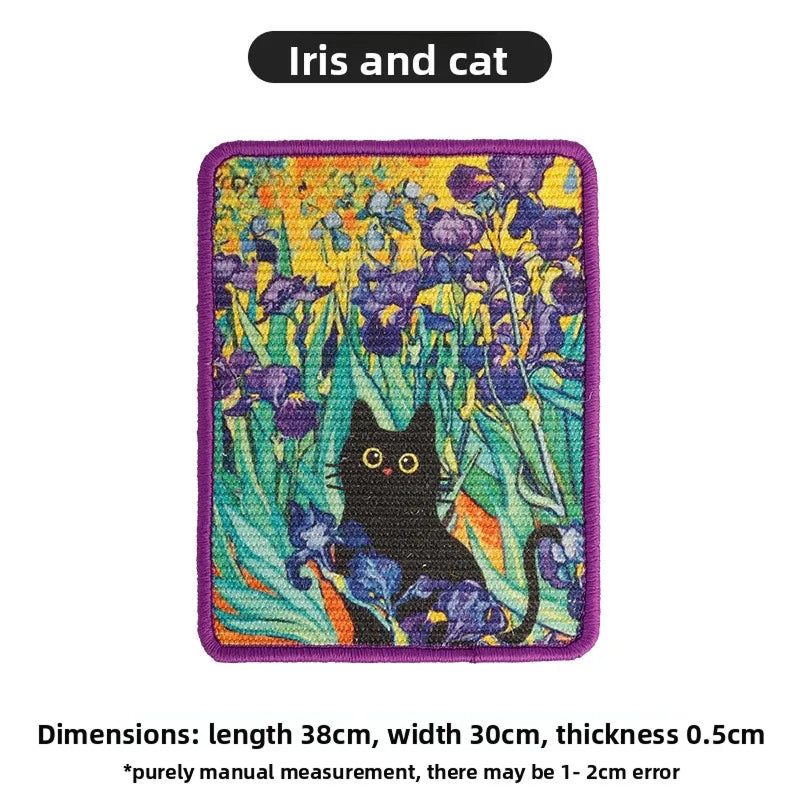 RenoBarg Art-Style Wall Mounted Cat Scratching Pad