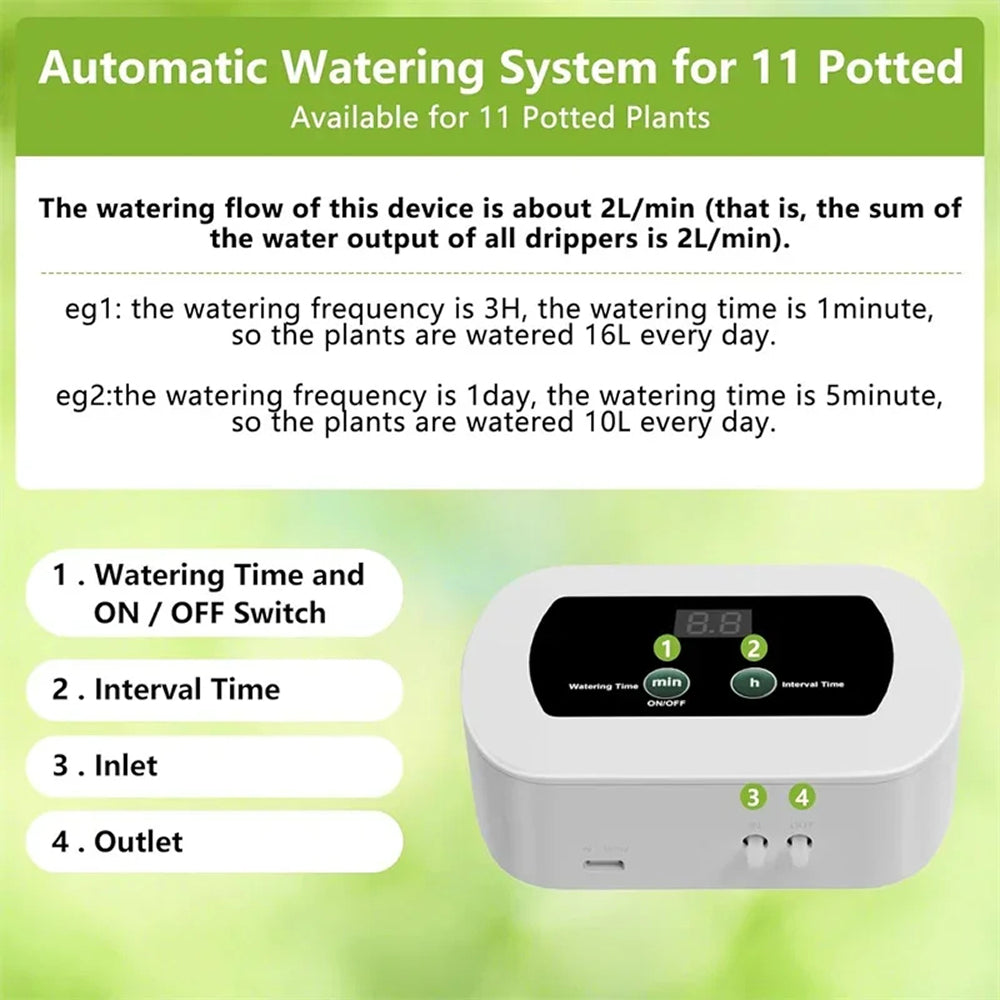 Rovehilan Automatic Drip Irrigation System with Timer