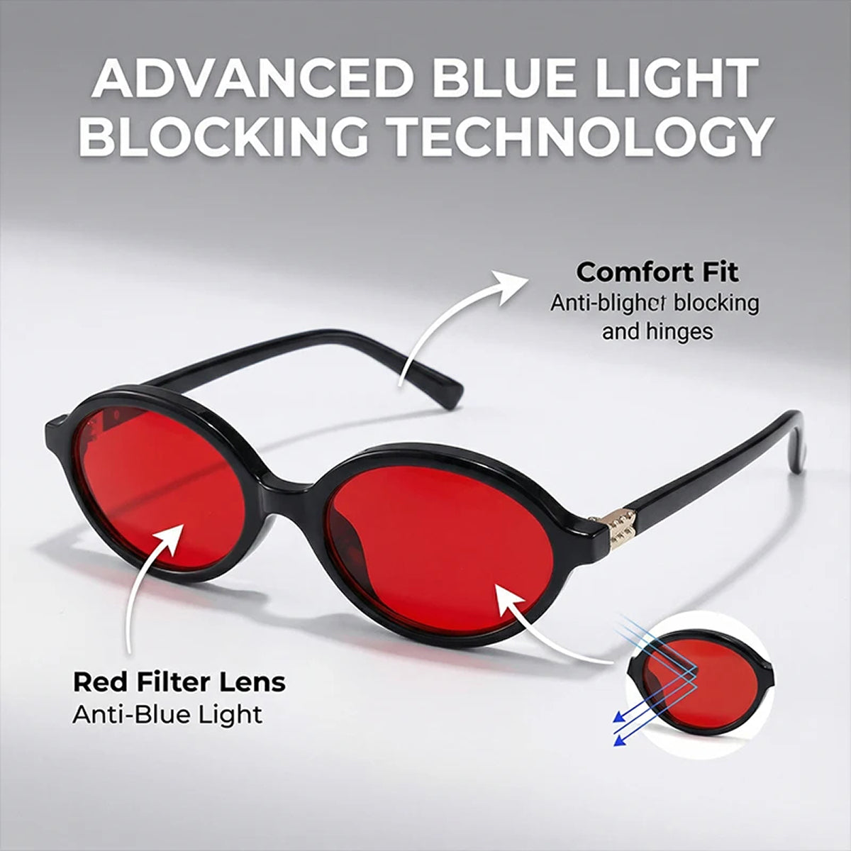 SatisGrad Blue Light Blocking Glasses - Photochromic UV400 Protection