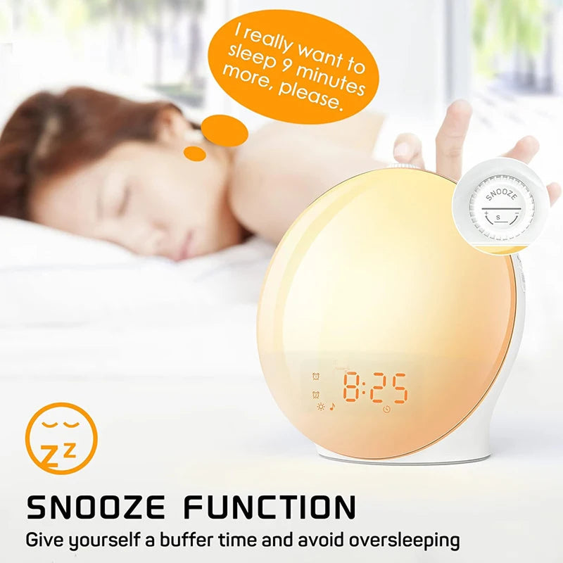 SerenBric Sunrise Alarm Clock with 15 Light Colours
