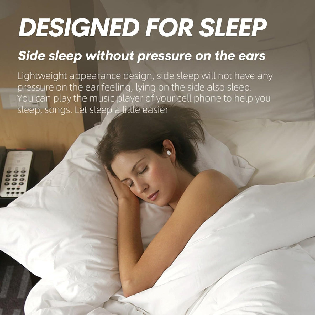 SomnusPil V3 Comfortable Sleep Earbuds for Side Sleepers UK