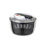 SpiSalix Large Salad Spinner – Easy-Lever Crank, Non-Slip Base & BPA-Free Vegetable Washer