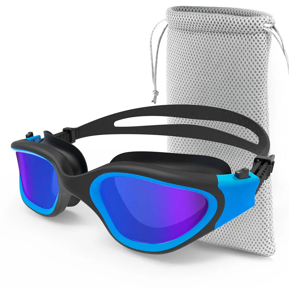 SwiGoxim Polarised Swim Goggles with UV Protection & 3D Double Seal