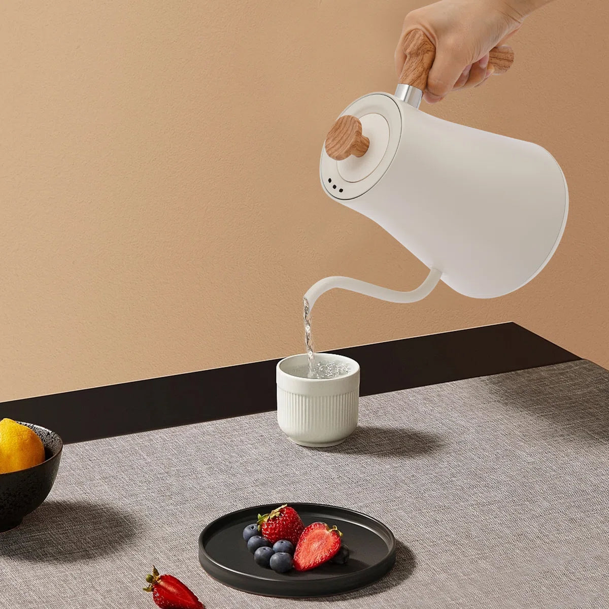 Teaketrix 1200W Gooseneck Travel Kettle with Precise Temp Control